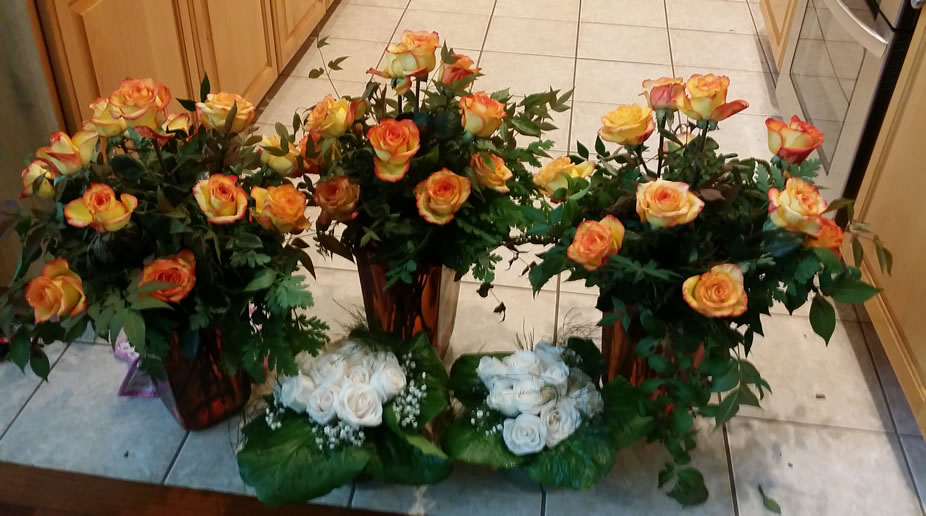 Yellow & White Roses
